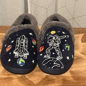 Kids Space Slippers – Rocket & Astronaut | Cozy Indoor Shoes